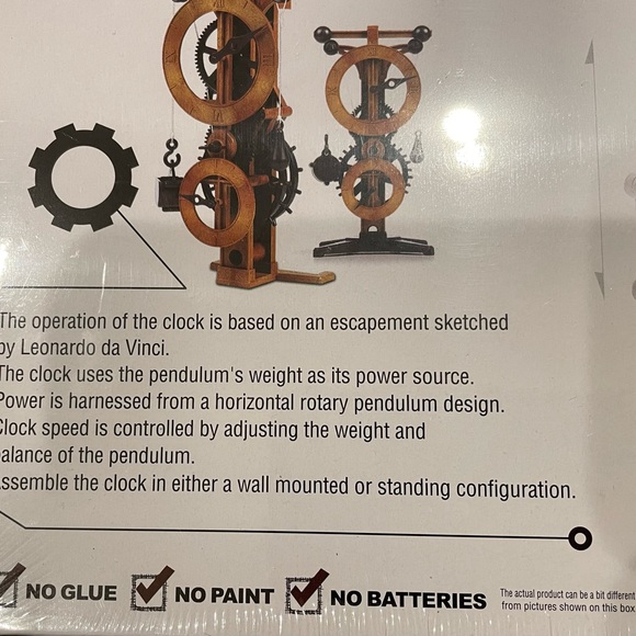 Da Vinci Series 8 Clock STEM project kit Pendulum Clock - Picture 5 of 5